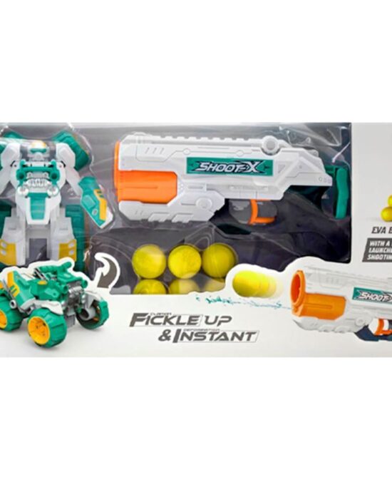 تفنگ دو کاره توپ پرتابی و آبپاش به همراه ربات تبدیل شونده 648/56