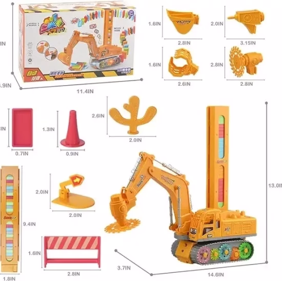 بیل مکانیکی دومینو ساز موزیکال