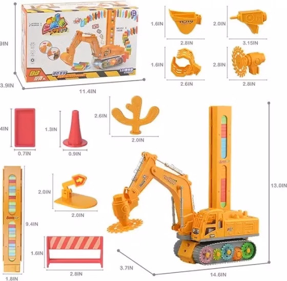 بیل مکانیکی دومینو ساز موزیکال