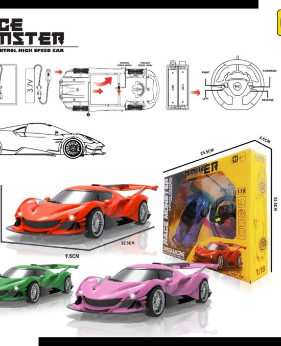 ماشین کنترلی سرعتی ( آیتم TRITI TOYS (95001