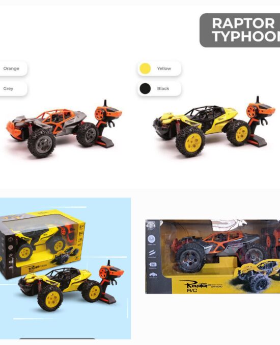 ماشین کنترلی RAPTOR TYPHOON R/C تریتی تویز