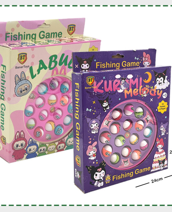 ماهیگیری کوچک موزیکال BT طرح لبوبو و کرومی