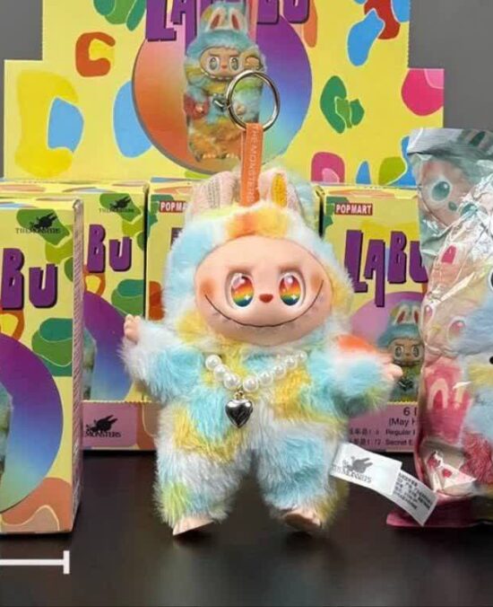 عروسک لبو بو گردنبند دار اصلی برند POPMART - هفت رنگ