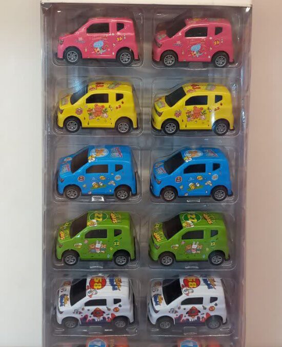 ماشین فلزی عقب کش  DIE-CAST مدل 11D ست 12 عددی